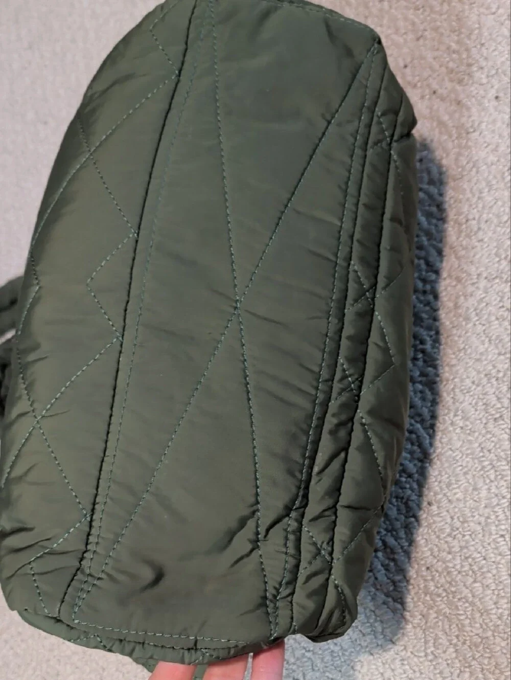 Marc Jacobs Weekender Bag Quilted Olive - No Shoulder Strap